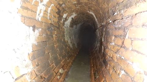 Aufnahme eines über 100 Jahre alten Mauerwerkskanals in 7 m Tiefe und unbekanntem Kanalverlauf